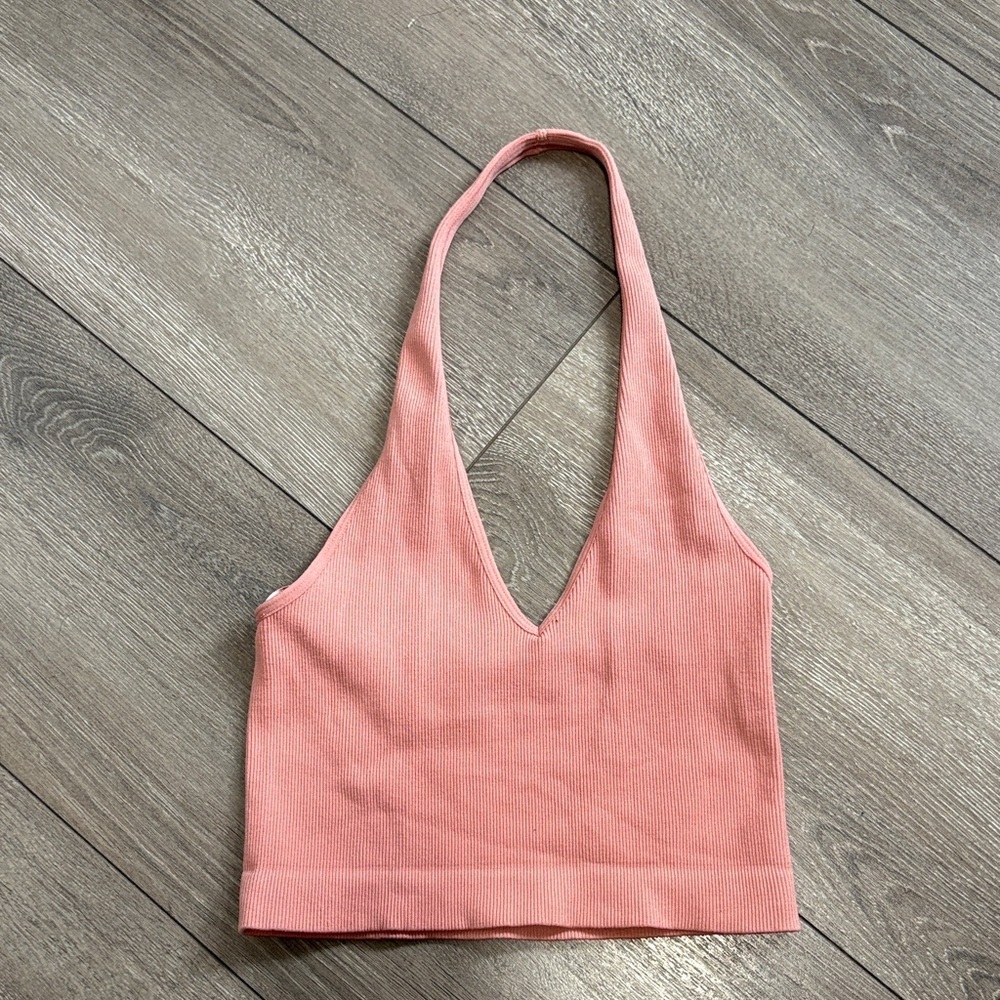 Ambiance Coral Halter Tank TopSM463